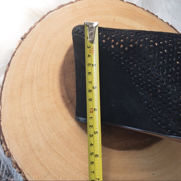 NINE WEST CORVA Women's Black Suede Peep-toe Mule - Picture 12 of 13